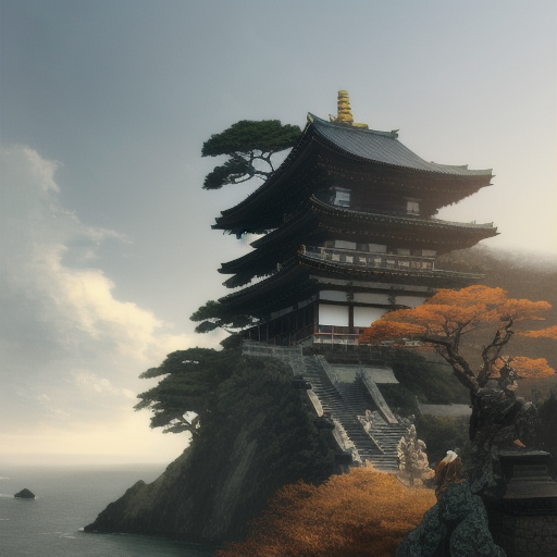 An image without prompt engineering.
incredibly detailed (A statue on the side of a cliff in Japan)1 (cinematic lighting hyperdetailed hd 4k 8k sharp focus highly detailed concept art splash art by greg rutkowski):1